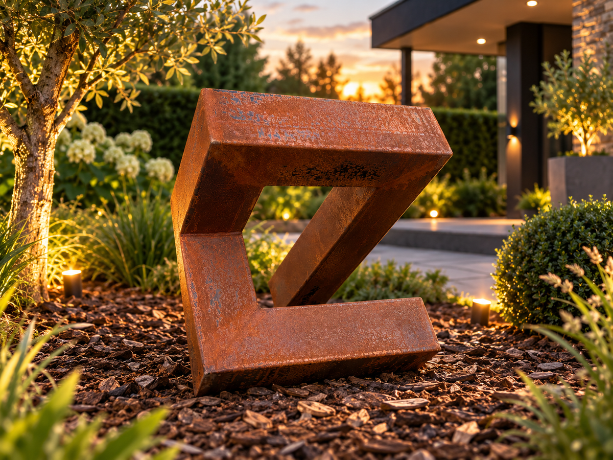 Interleg – Geometrisch stalen sculptuur