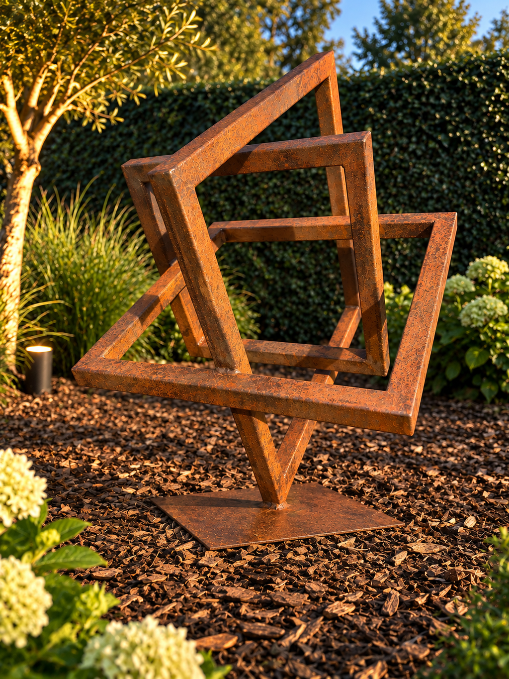 Orbit – Geometric Steel Sculpture