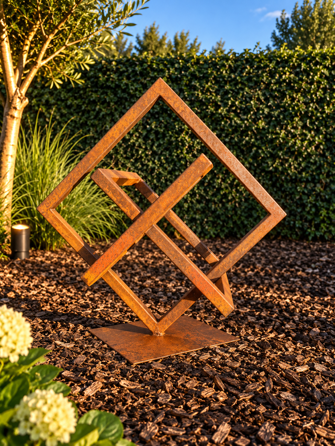 Orbit – Geometric Steel Sculpture